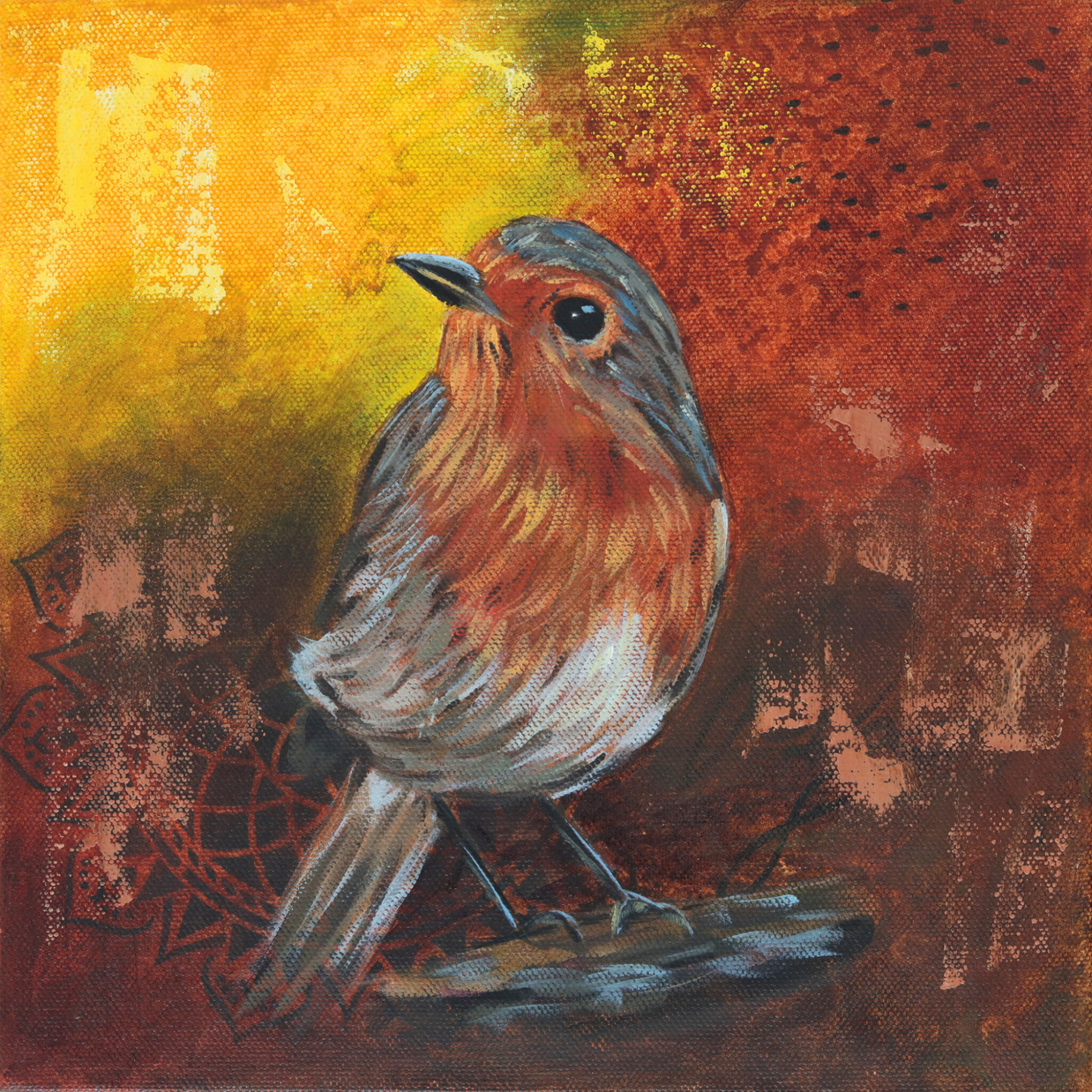Robin 3 canvas artwork