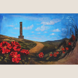 Peel tower art showing the iconic landmark