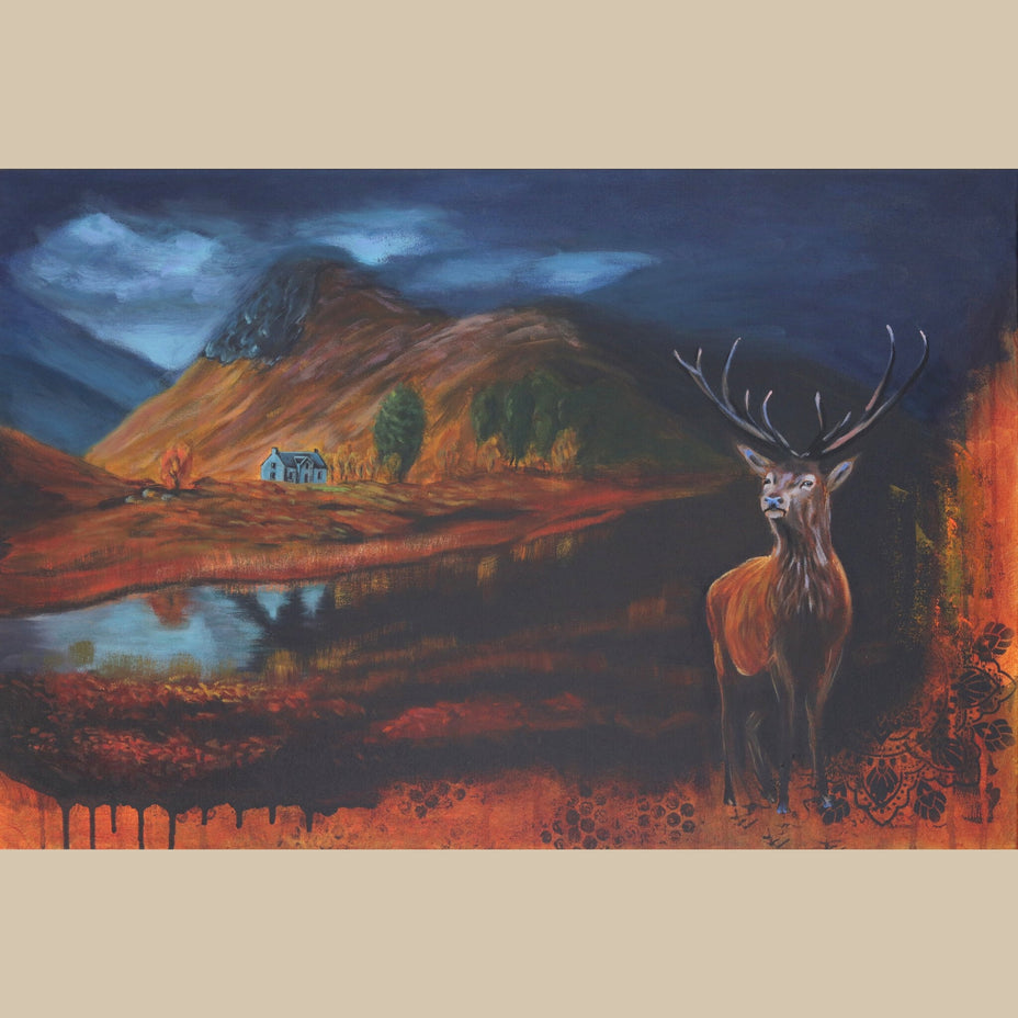 White house wall painting for home and office decor