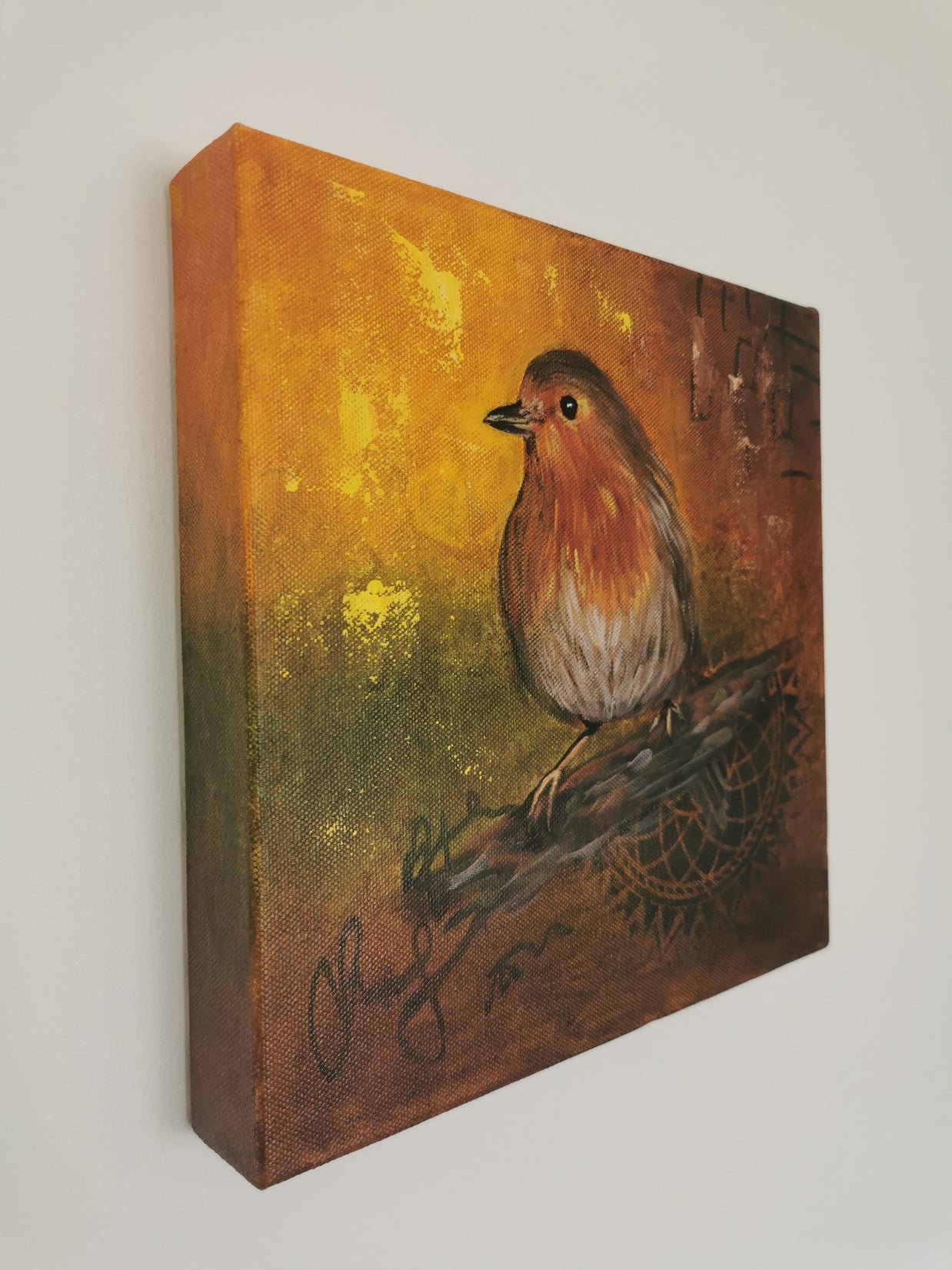 Elegant robin art adding charm to any space