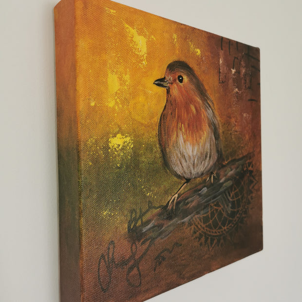 Elegant robin art adding charm to any space