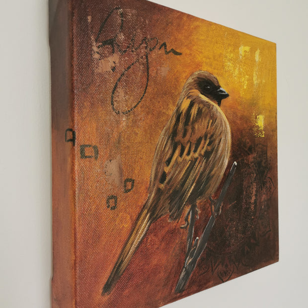 Charming sparrow design