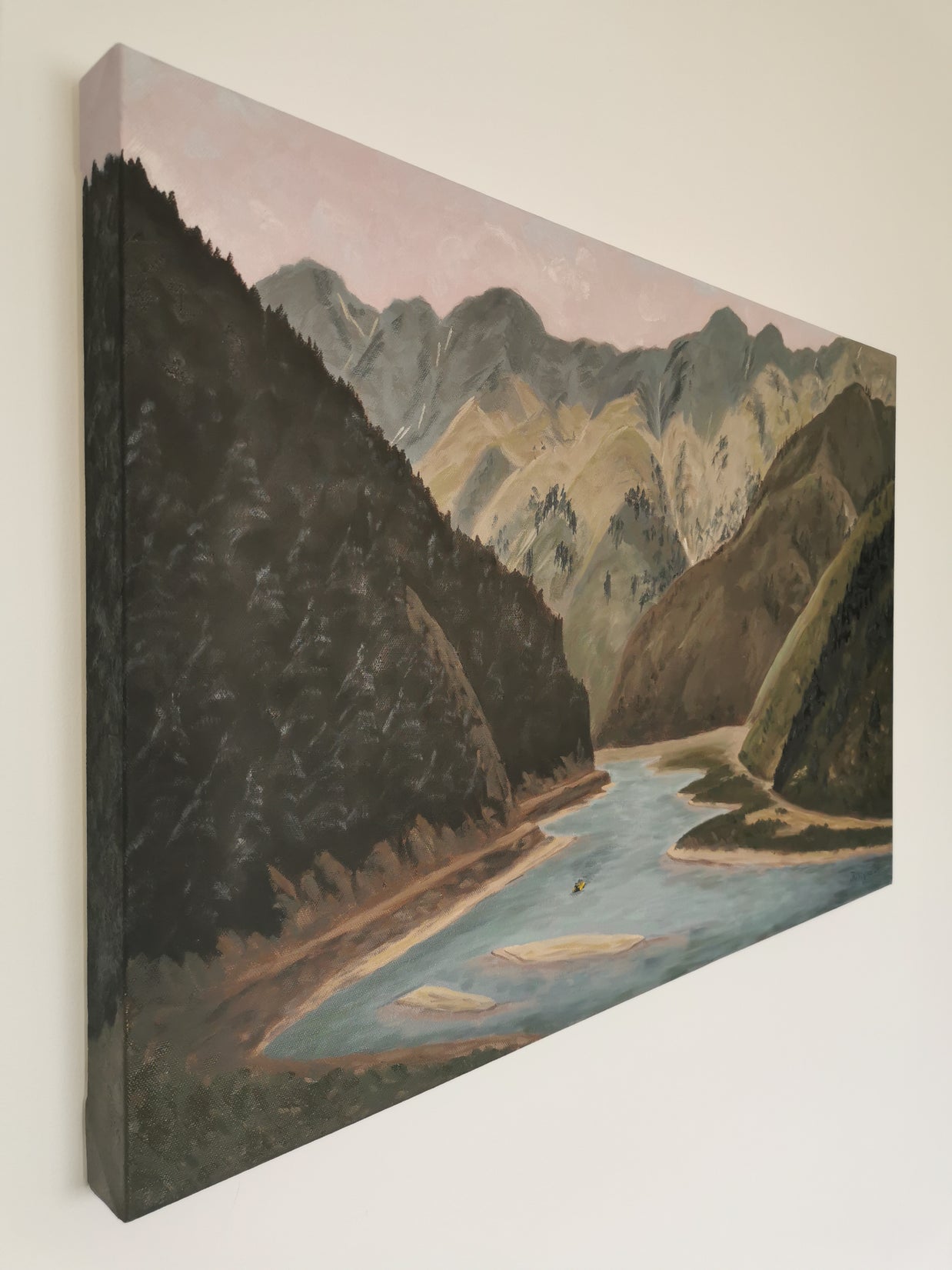 Unique raft oil painting on canvas