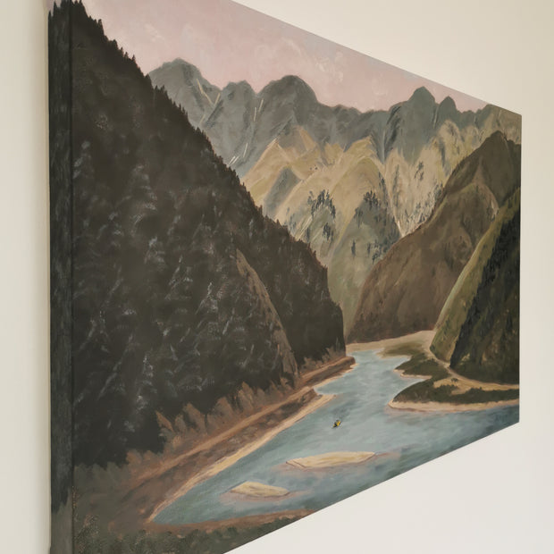 Unique raft oil painting on canvas