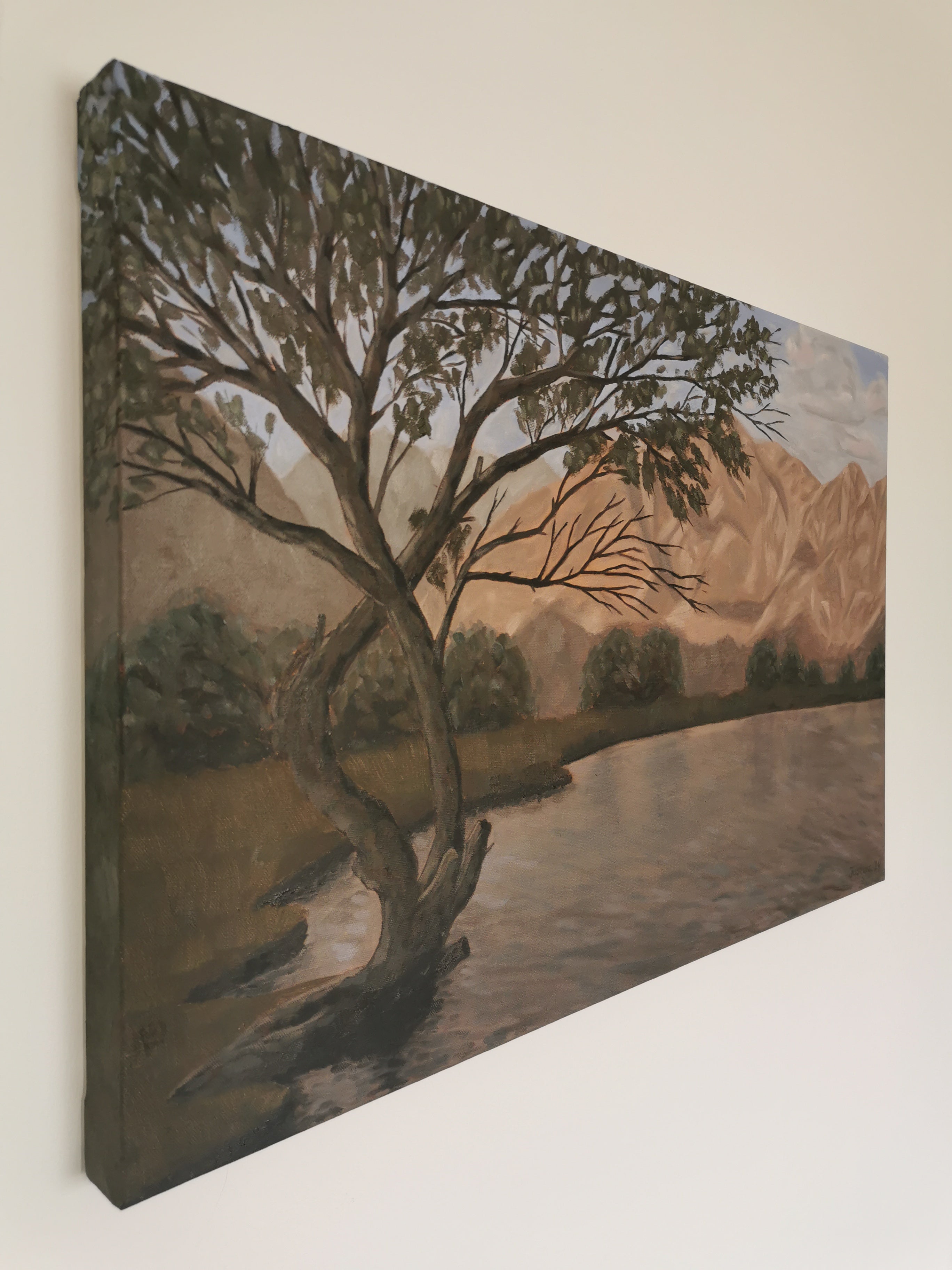 Fine art painting of blind lake shigar