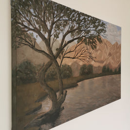 Fine art painting of blind lake shigar